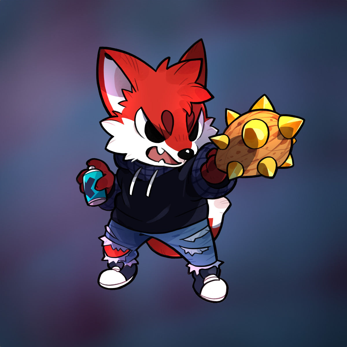 Fox & Wolf (Enamel Pin)