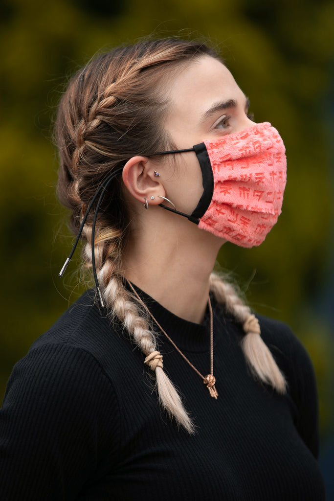 Face Mask (PNK) - Button Fox