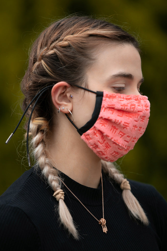Face Mask (PNK) - Button Fox