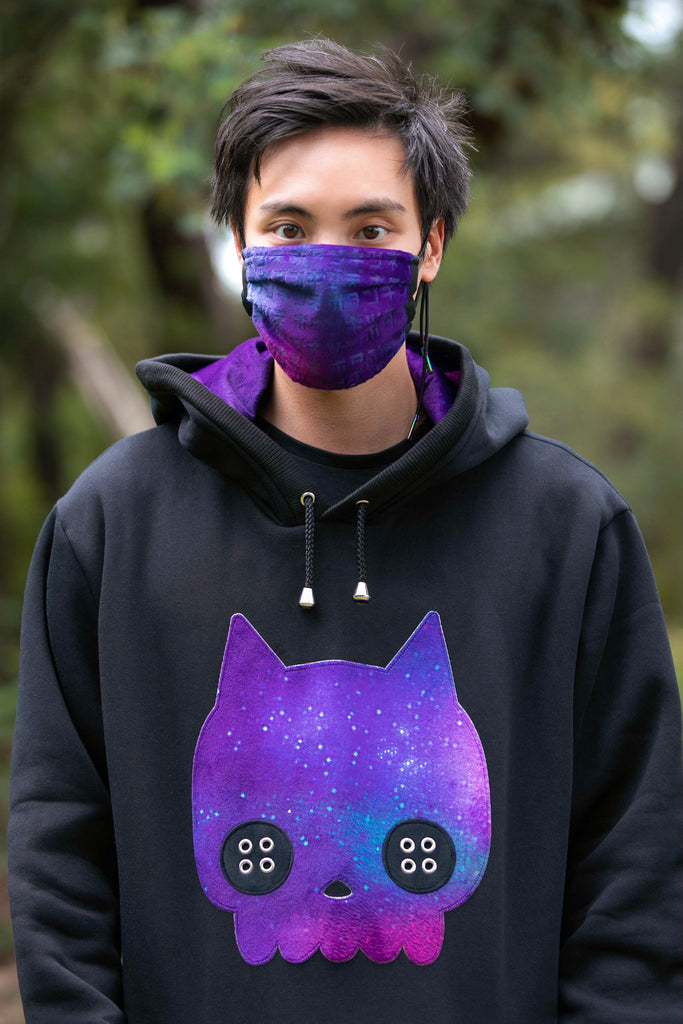 Fox Skull Hoodie (BLCK&GLXY) - Button Fox