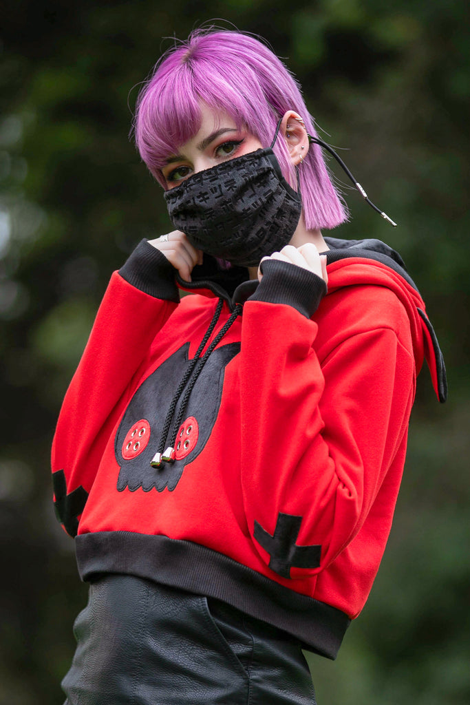 Fox Crop Top (RD&BLK)
