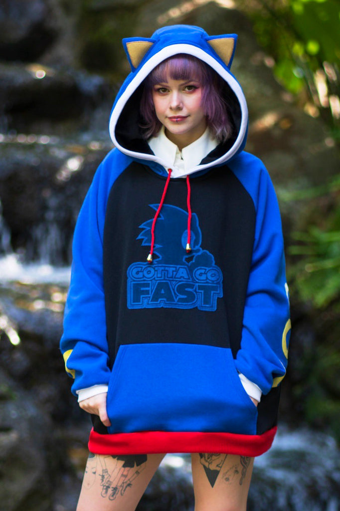 Sonic Themed Hoodie