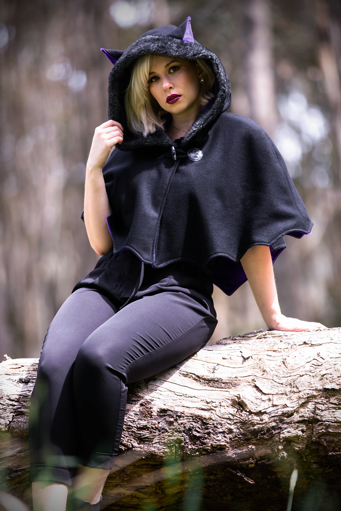 Bat Capelet (BLCK&GLXY) - Button Fox