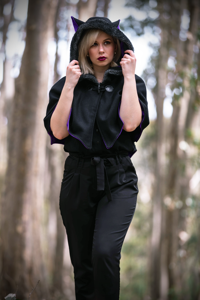 Bat Capelet (BLCK&GLXY) - Button Fox