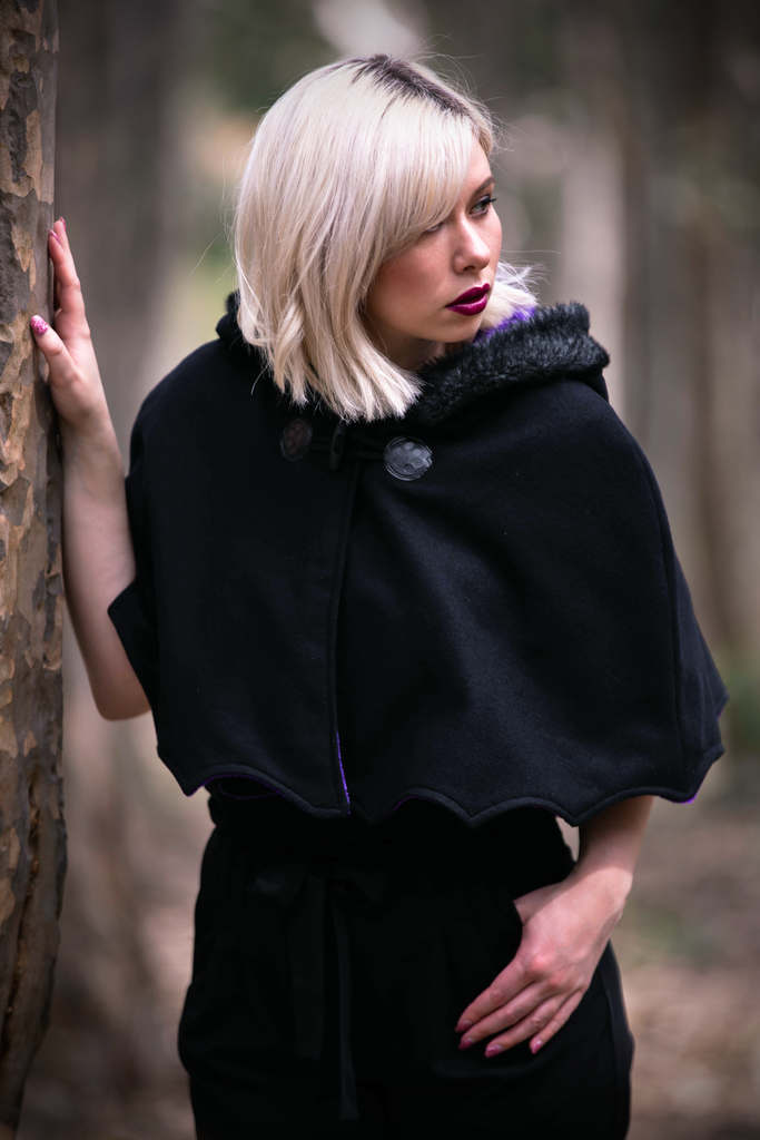 Bat Capelet (BLCK&GLXY) - Button Fox