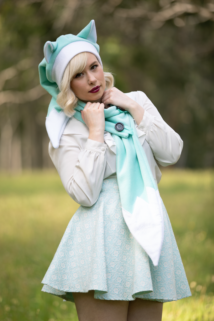 Foxmas Hat & Scarf (MNT) - Button Fox