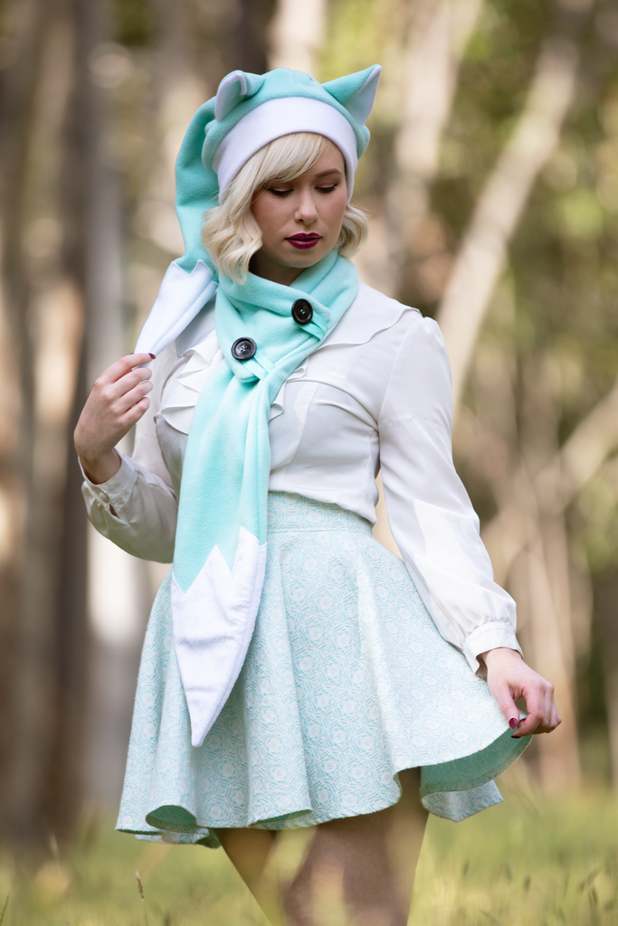 Foxmas Hat & Scarf (MNT) - Button Fox