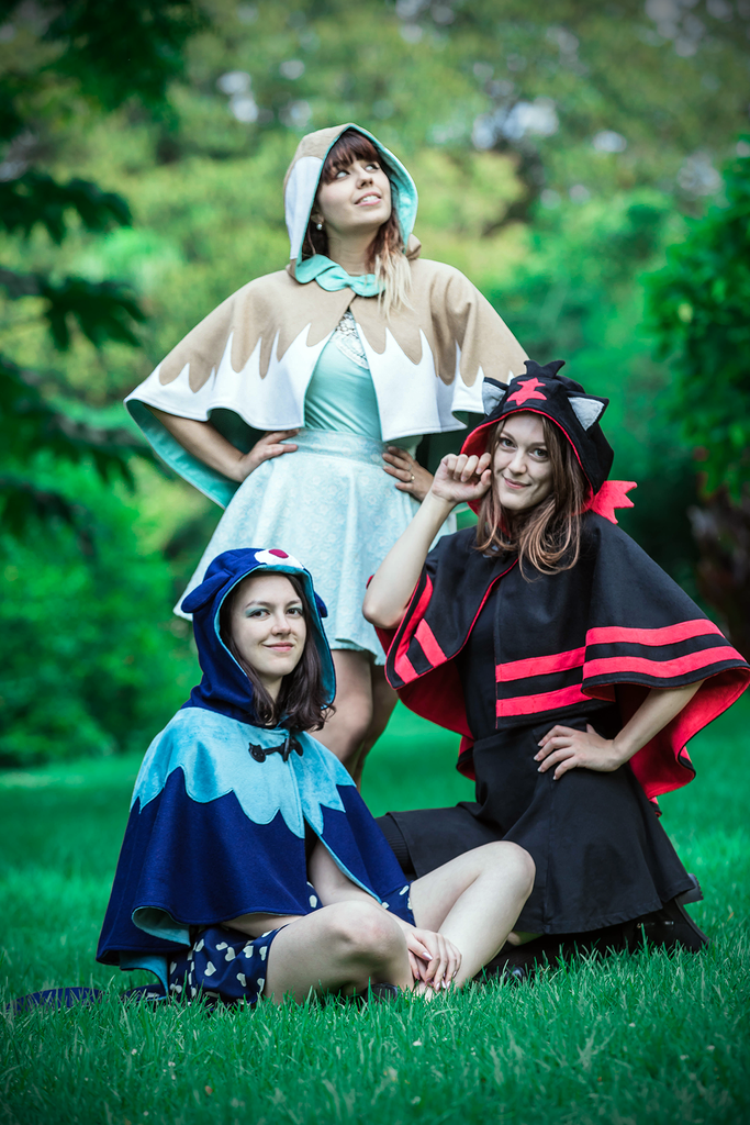 Sun & Moon Capelets - Button Fox