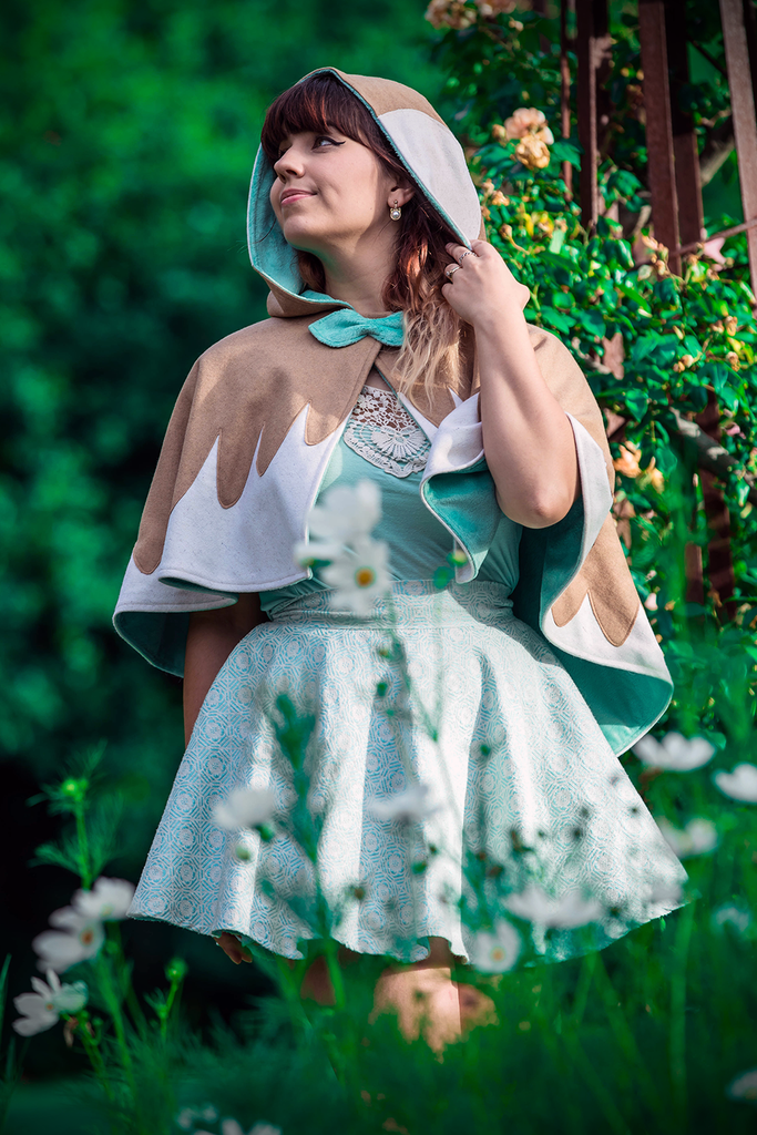 Sun & Moon Capelets - Button Fox
